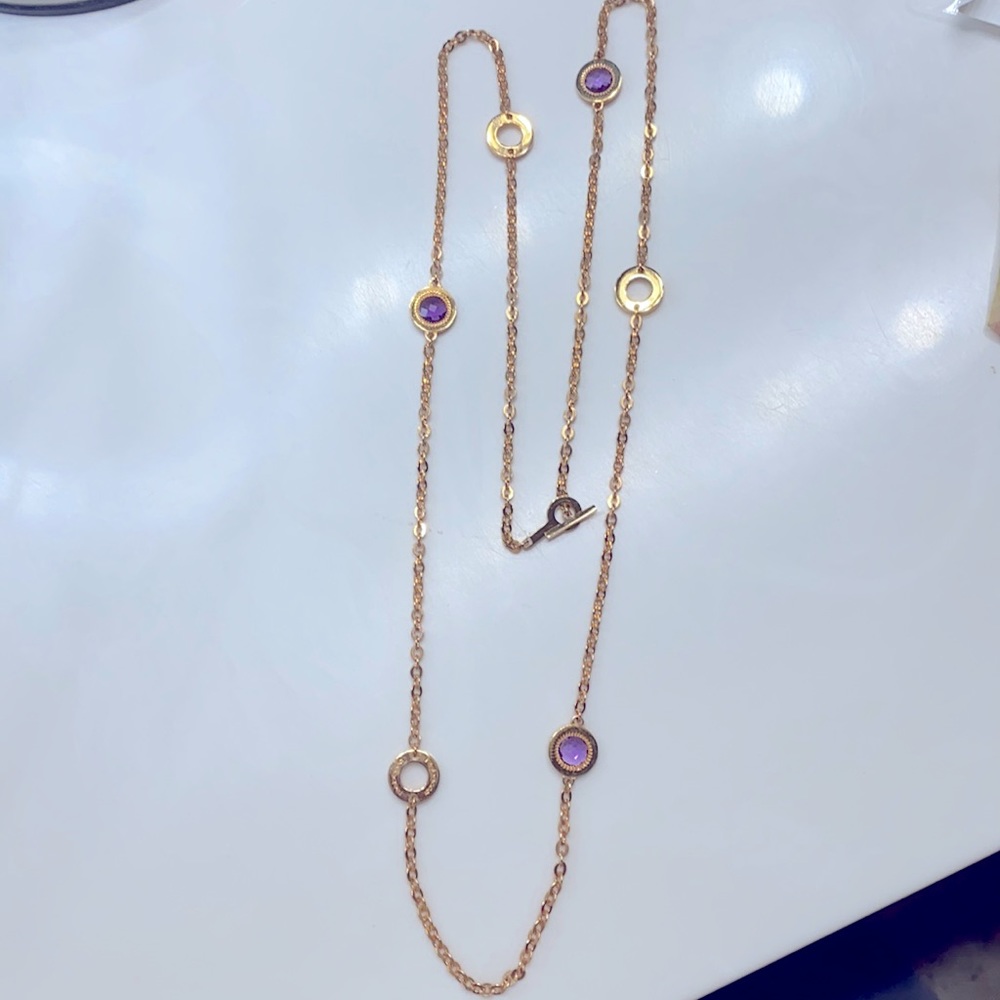 designer necklace by Rebecca with natural stones